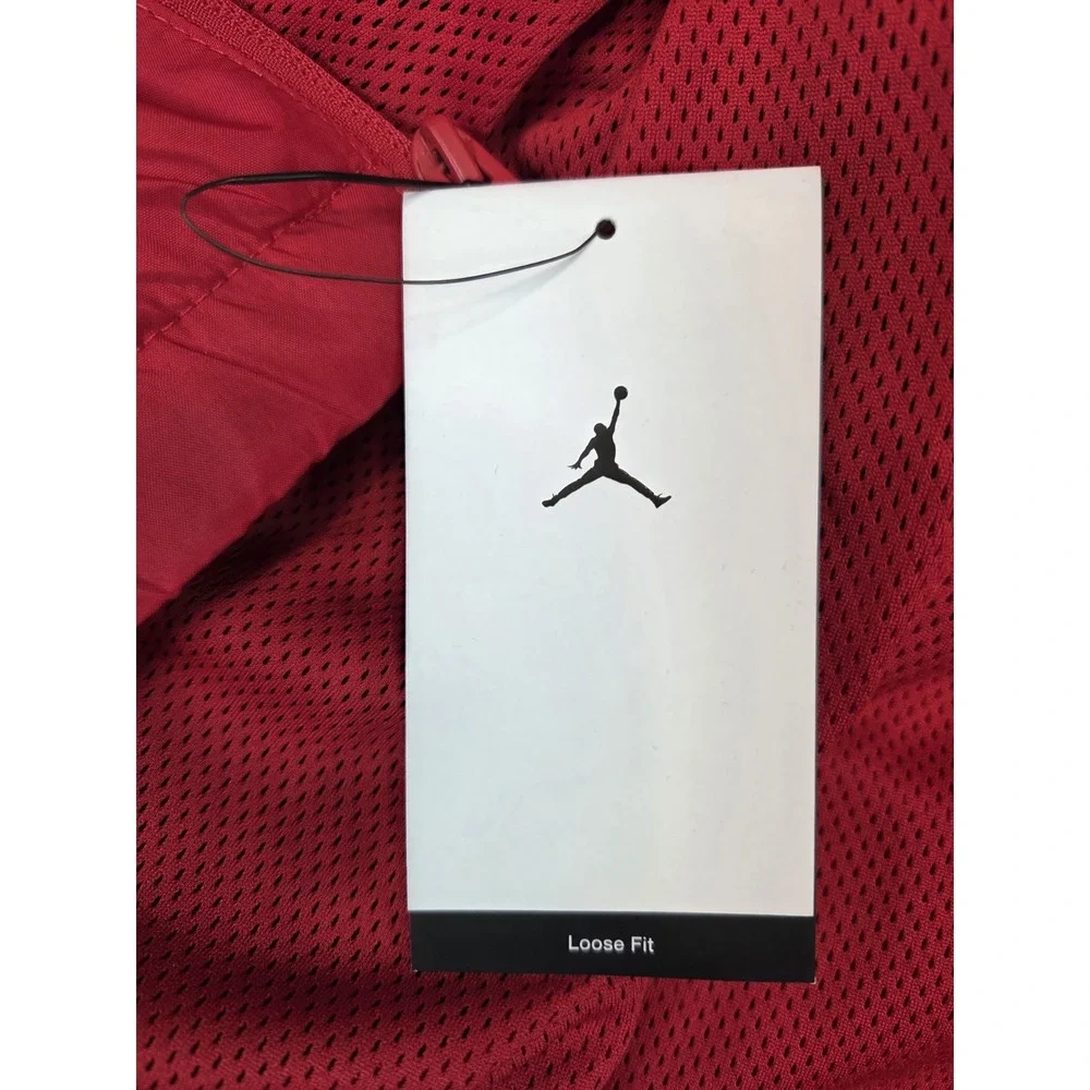 NEW Air Jordan Hooded Draft Jacket Mens XL Red Black Nike Jumpman